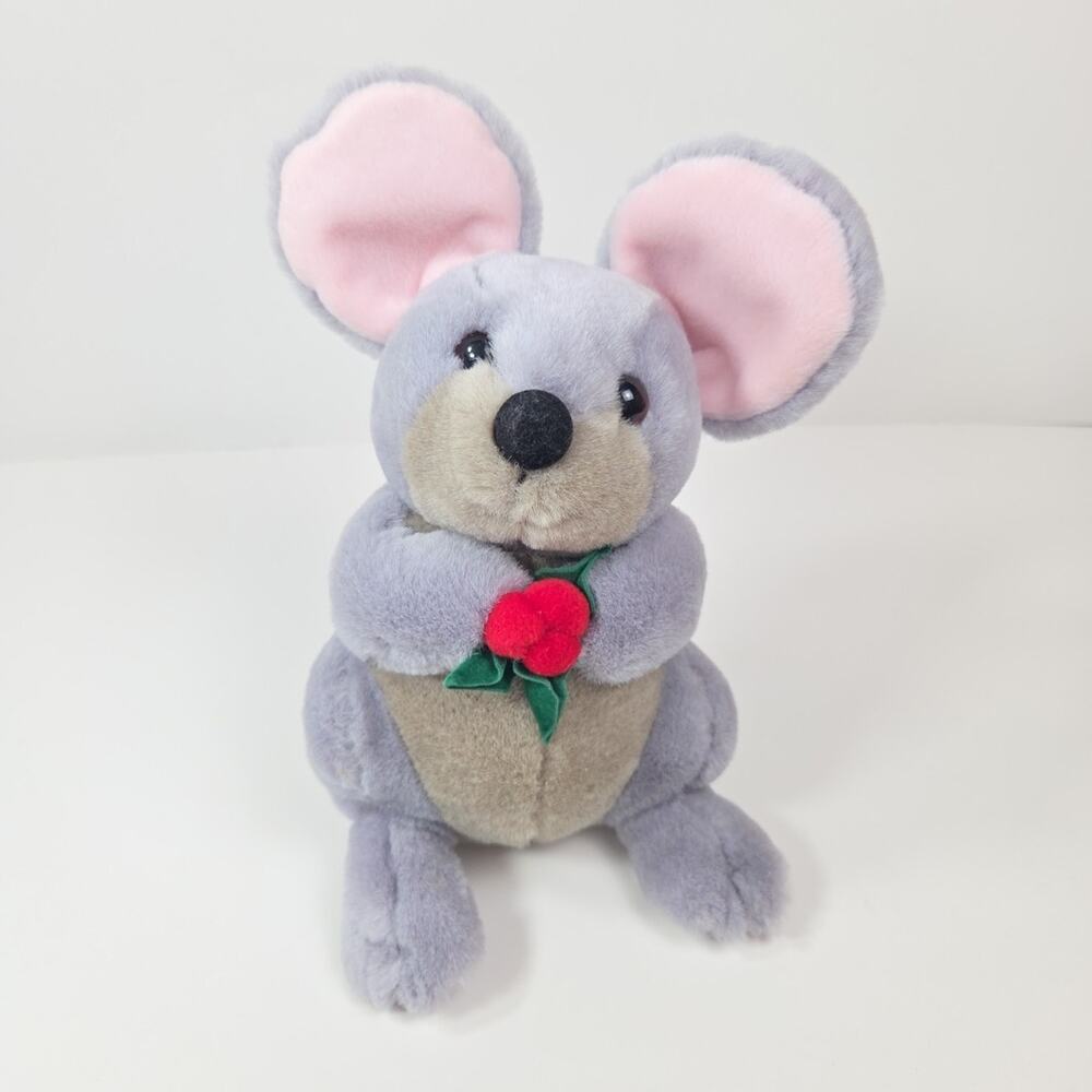 Commonwealth Snowden Gray Mouse Plush 10 Inch Vintage 1998 Stuffed Animal Toy